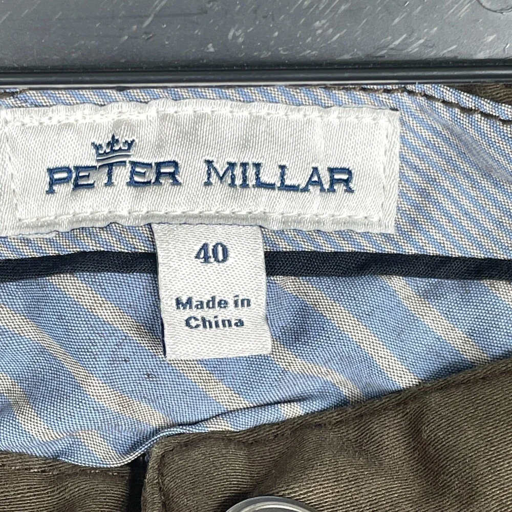 Peter Millar Ultimate Sateen Five Pocket Pants Mens 40 x 32.5 Brown